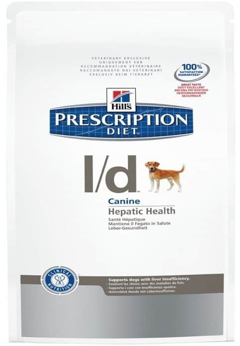 hills prescription liver care dog food
