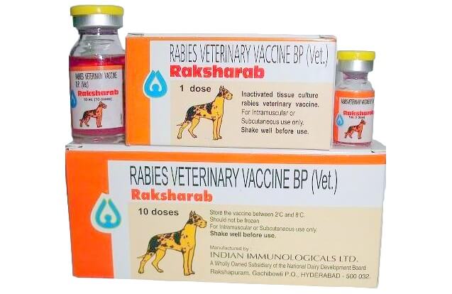 raksharab rabies 1ml 10ml dog vaccine
