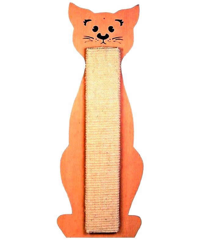 trixie cat scratching board cat shaped