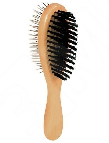 trixie grooming brush with pin and bristles