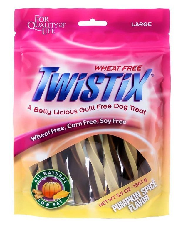 twistix pumpkin spice dog treat