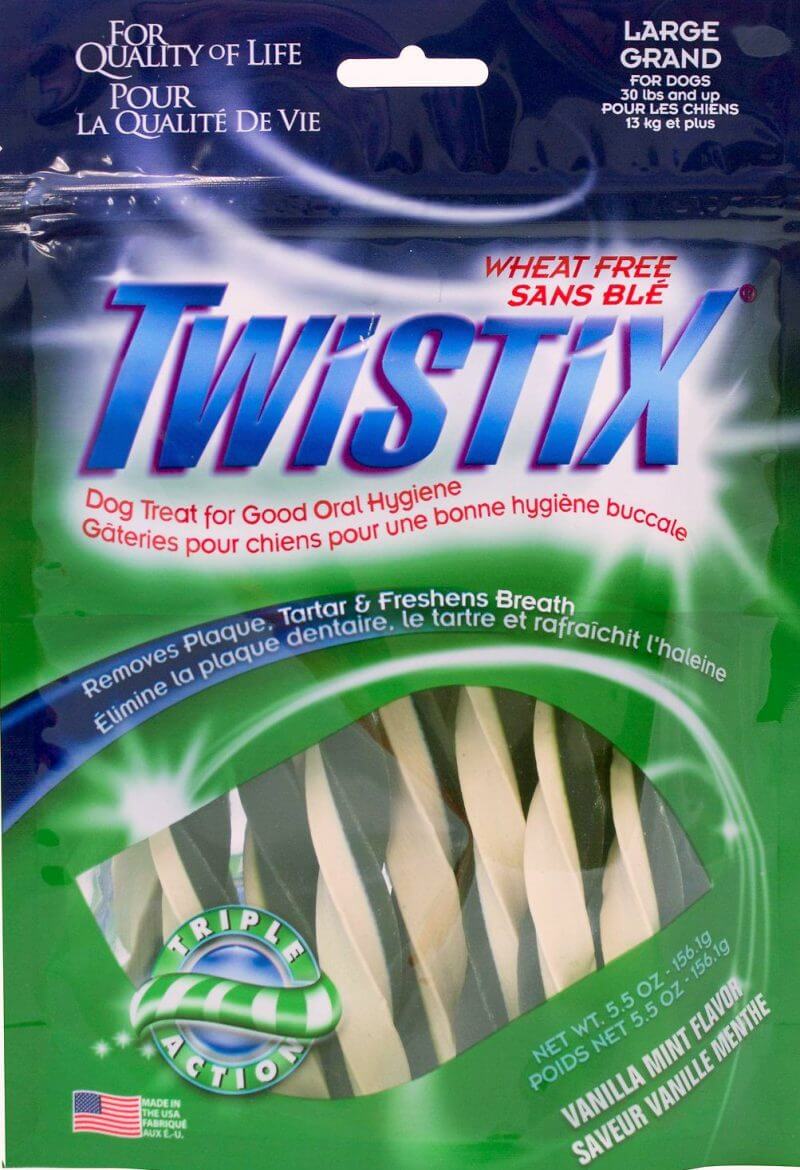 twistix vanilla mint dental chew sticks