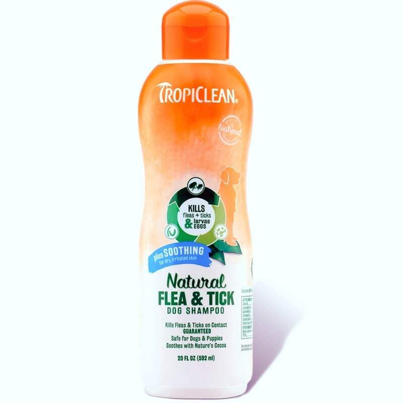 tropiclean natural flea tick soothing shampoo