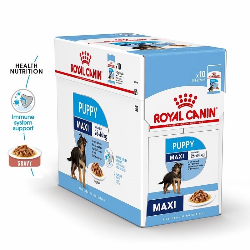 royal canin maxi puppy wet gravy food