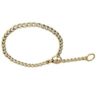 brass choke chain collar