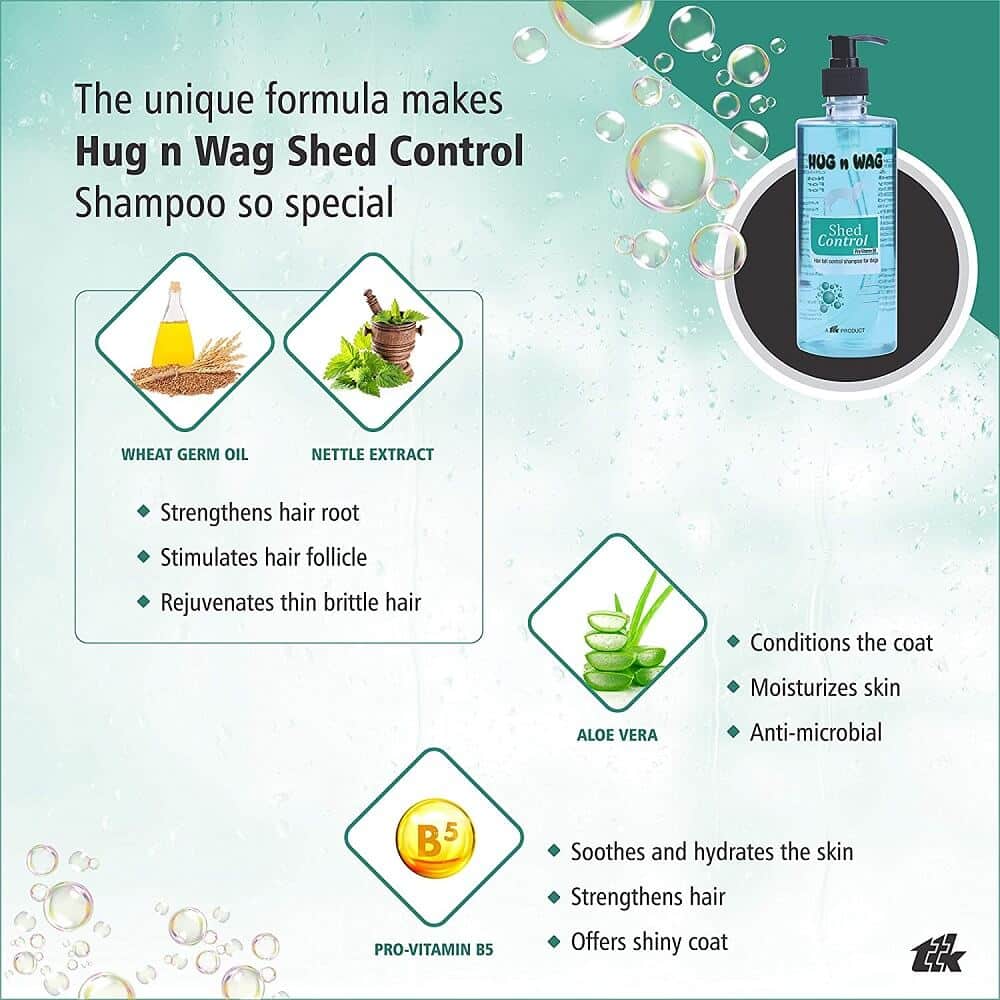 hug n wag shed control shampoo benefits