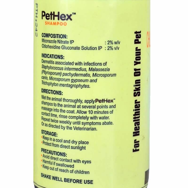 ;pethex shampoo ingredients