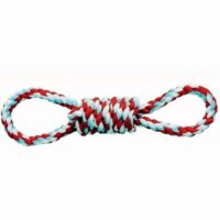 Dog rope toy with 2 hand loops
