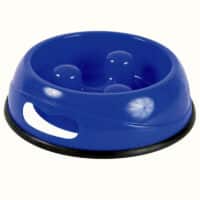 dog slow feed bowl blue