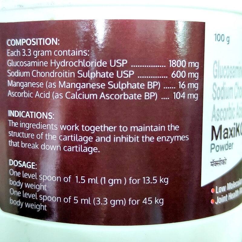 maxiko powder dogs ingredients