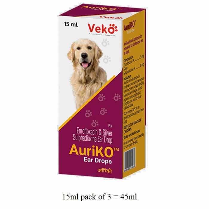 Auriko Ear Drop for dogs