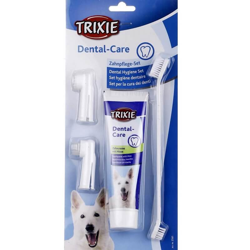 dog toothpaste brush set