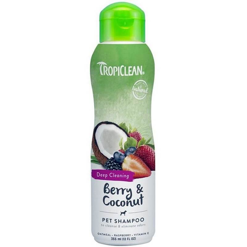 tropiclean berry coconut dog cat shampoo