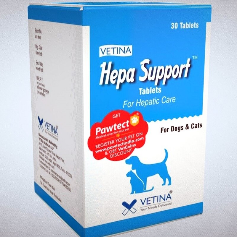 hepa support tabs for dogs & cats