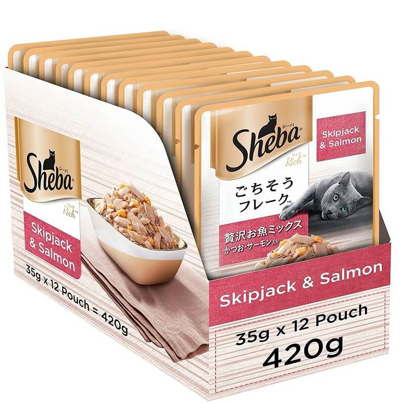 sheba skipjack salmon gravy cat food