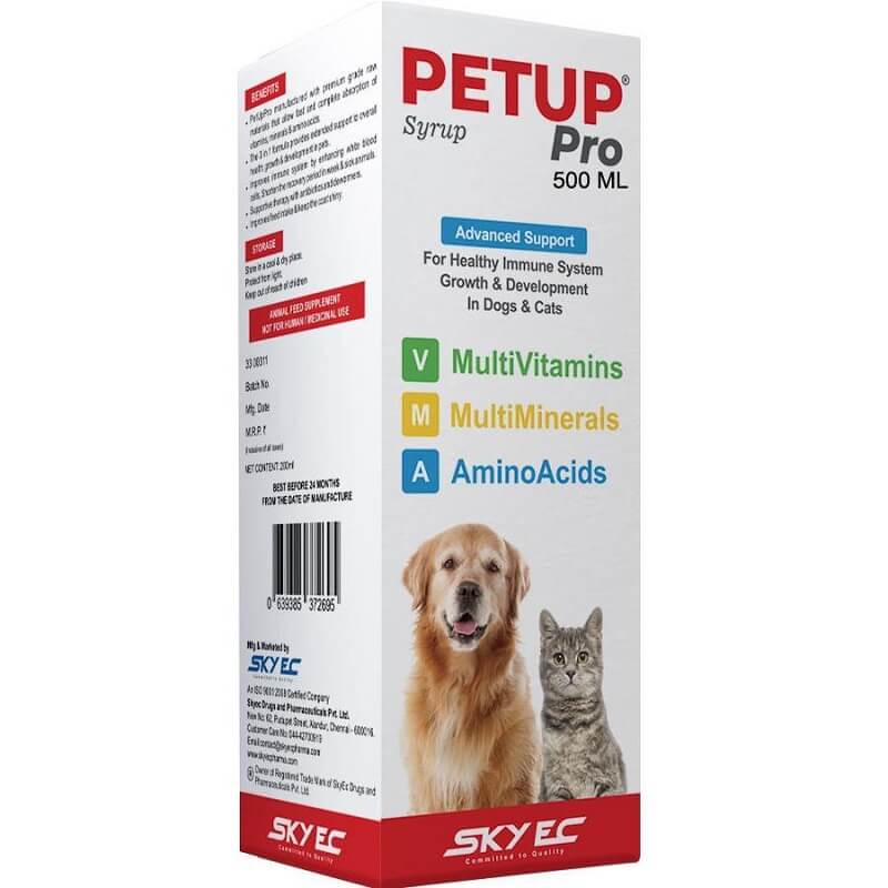 Pet Up Pro Syrup, 500ml for dogs & cats - LoyalPetZone