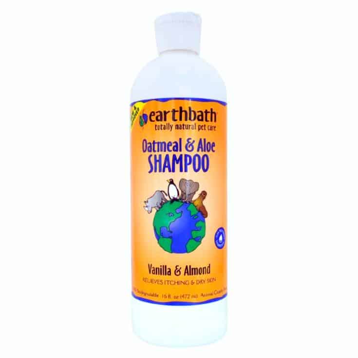 earthbath oatmeal aloevera vanilla almond dog shampoo
