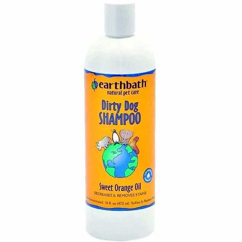 earhbath dirty dog sweet orange oil shampoo