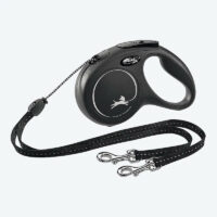 flexi retractable duo leash 2 dogs together