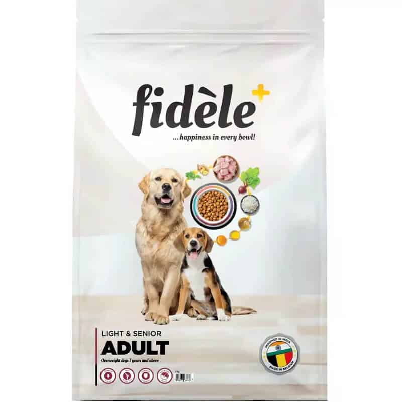fidele+ light & senior dog food
