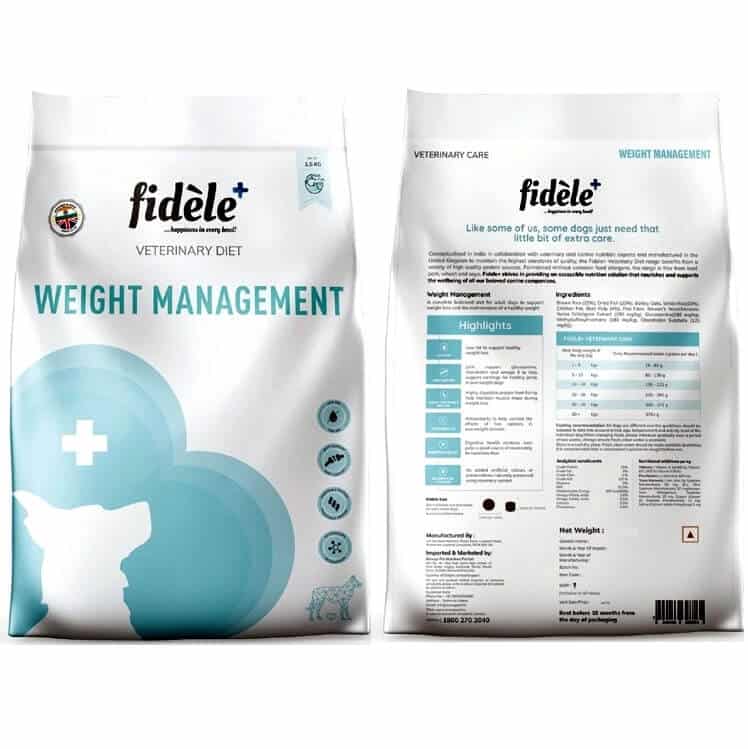 fidele weight reduction obesity diet dogs