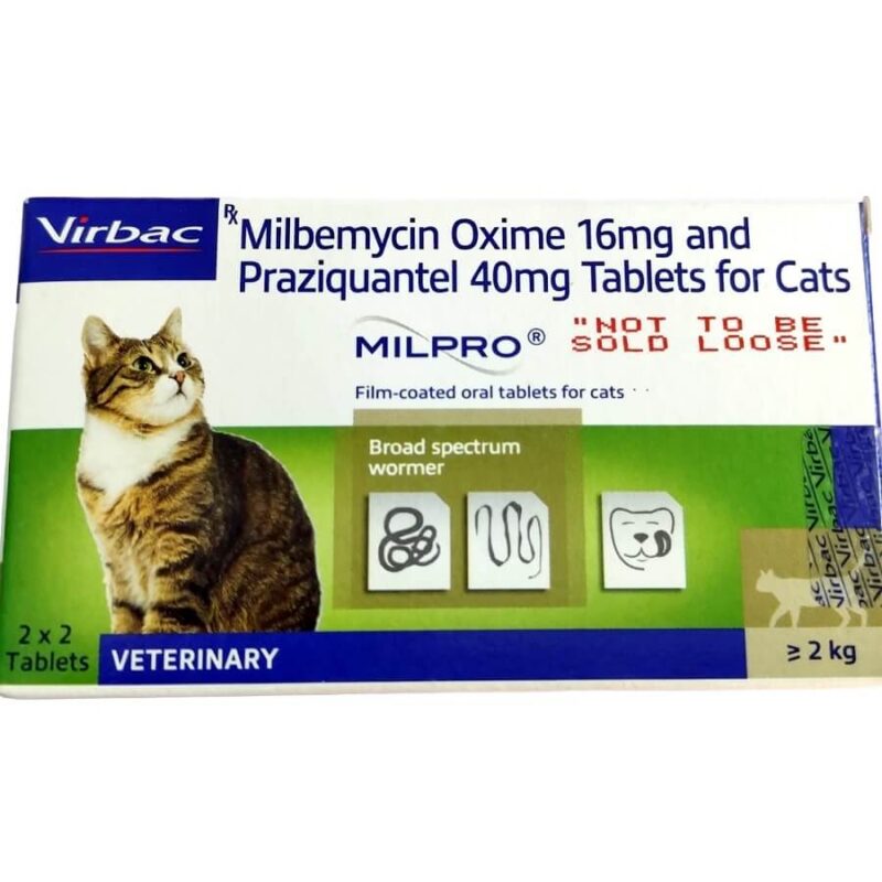 milpro cat heartworm dewormer